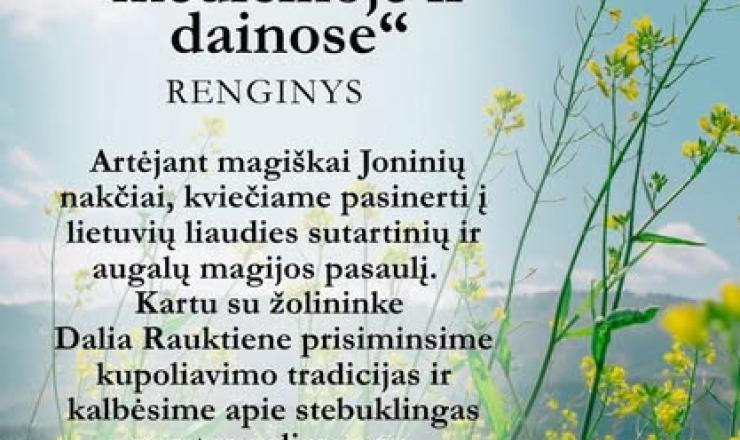 2025 m. birželio 20 d. 17 val. kviečiame susitikti Tauragnuose