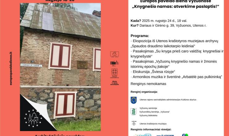  Europos paveldo diena Vyžuonose!