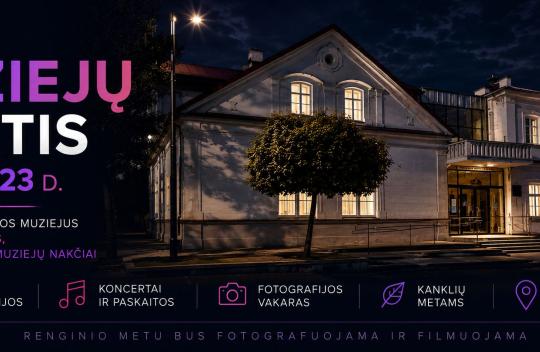 2026 m. gegužės 23 d. Europos muziejų nakties renginiai Utenos kraštotyros muziejuje