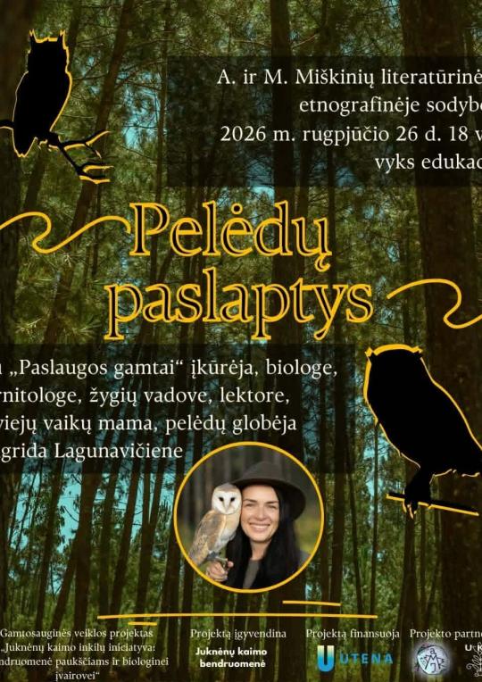 2026 m. rugpjūčio 26 d. 18 val. Miškinių sodyboje
