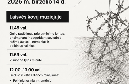 Gedulo ir vilties diena Laisvės kovų muziejuje