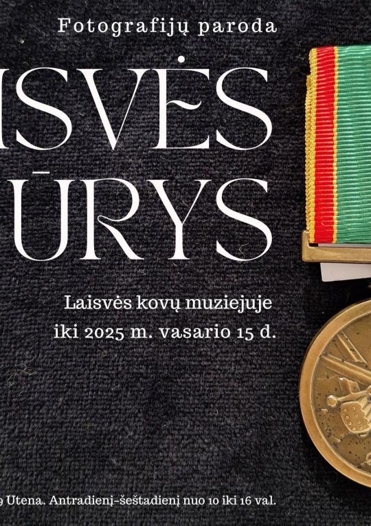 2025 m. sausio 2–vasario 15 d. Laisvės kovų muziejuje veikia fotografijų paroda „Laisvės būrys“.